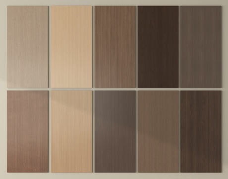 现代木饰面 木饰面护墙板 木饰面背景墙su模型