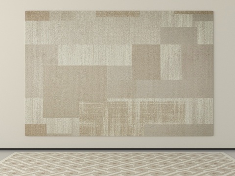 现代地毯 方形地毯su模型