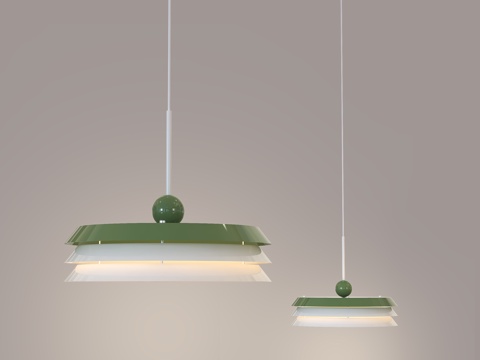 北欧小吊灯 现代简约吊灯 中古风吊灯 奶油风吊灯su模型