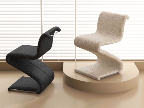 现代餐椅 单椅 休闲椅su模型