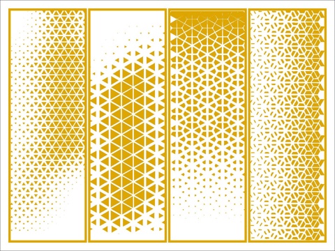 现代抽象渐变纹理图案cad施工图