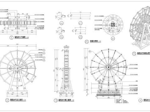 景观水车CADcad施工图