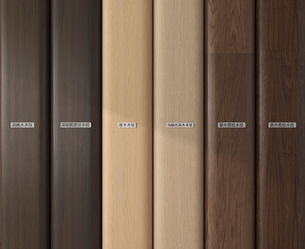 现代木饰面 木饰面护墙板 木饰面背景墙su模型