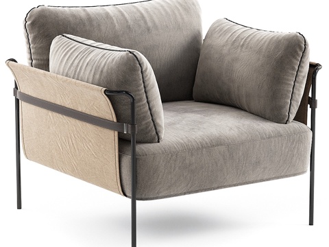  现代意式 HAY HAY 罐头扶手椅3d模型 