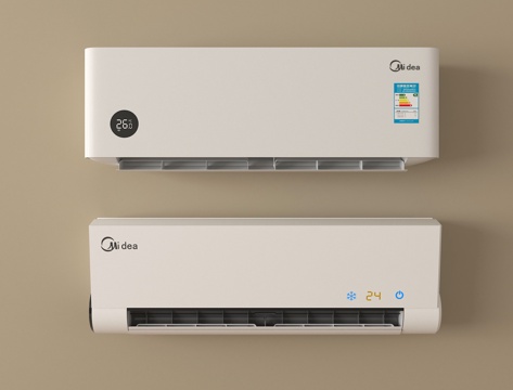  现代空调 壁挂式空调3d模型 