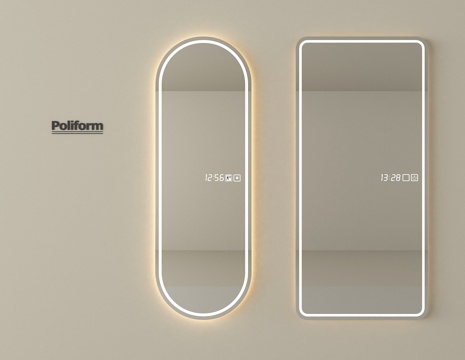 现代镜子全身镜 卫浴镜 化妆镜 装饰镜 浴室镜su模型