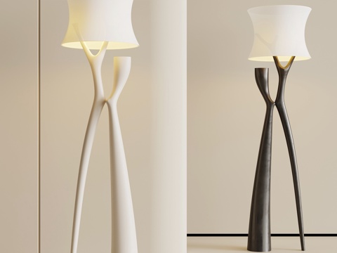 现代落地灯su模型