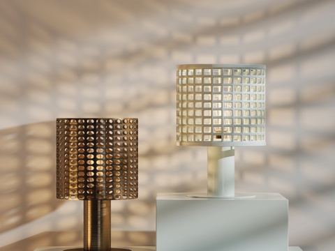  现代台灯3d模型 