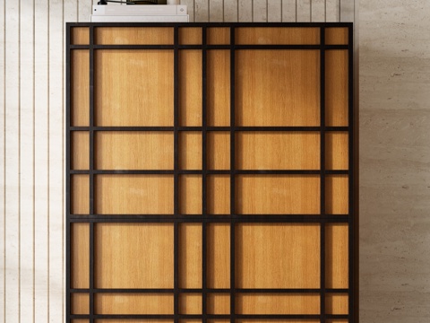 现代中古玄关柜 现代中古边柜 现代中古装饰柜 现代中古餐边柜su模型
