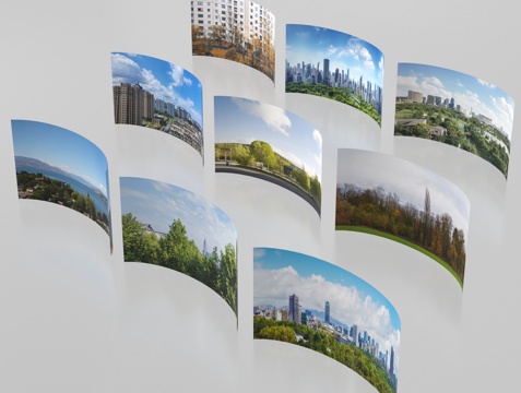 现代背景 环绕背景 城市背景 森林背景 外景贴图su模型