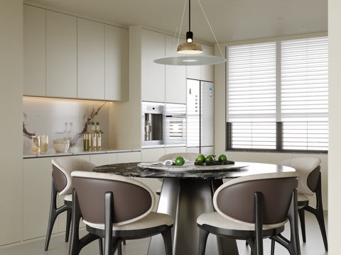 现代餐厅su模型