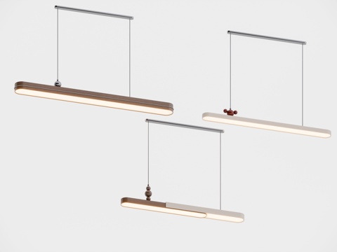  奶油中古风吊灯3d模型 