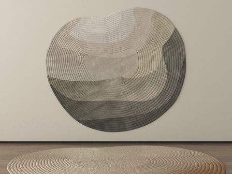 现代地毯 异形地毯su模型