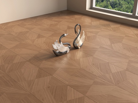 现代木地板 拼花木地板su模型