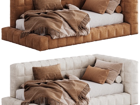  现代意式 Baldwin Lounge Corner 沙发床3d模型 