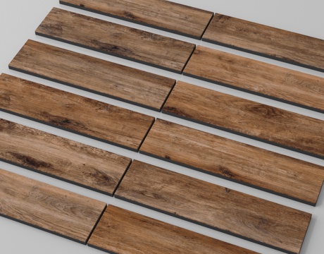 现代木头 木板 老木头su模型