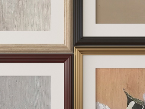 现代装饰挂画su模型