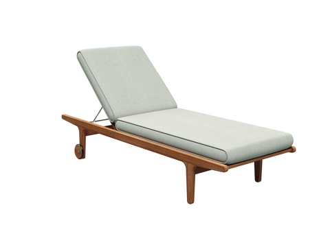 gloster  - 现代户外椅 泳池沙滩躺椅 柚木单人椅su模型