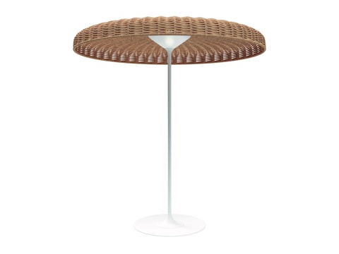 gloster 户外遮阳伞 圆形藤编遮阳伞 灯具照明遮阳伞su模型