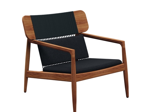 gloster  - 现代户外休闲椅 柚木休闲椅su模型