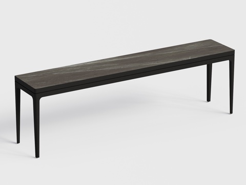 gloster  - 现代吧台 金属 大理石 岩板长吧台su模型