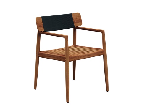 gloster  - 现代户外餐椅 柚木椅su模型