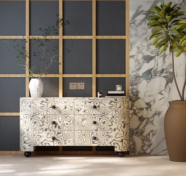 现代中古边柜 现代中古玄关柜 现代中古装饰柜su模型