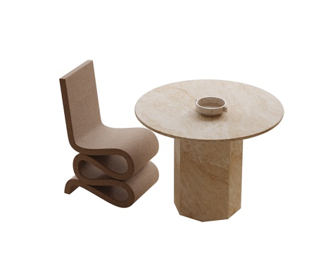 现代咖啡桌椅 洽谈桌椅 休闲桌椅su模型