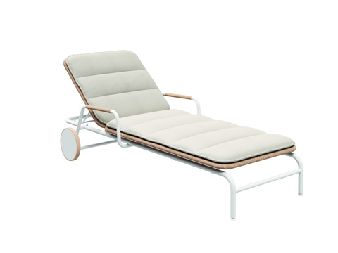 gloster  - 现代椅 休闲椅 藤编躺椅 泳池折叠椅su模型