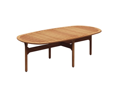 gloster  - 现代户外长凳 柚木双人位椅凳su模型