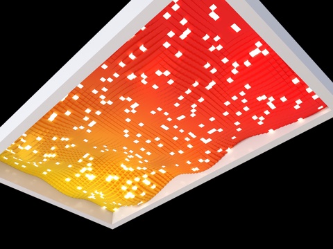 现代吊顶 异形吊顶 起伏吊顶 几何吊顶 商场吊顶 工装吊顶su模型