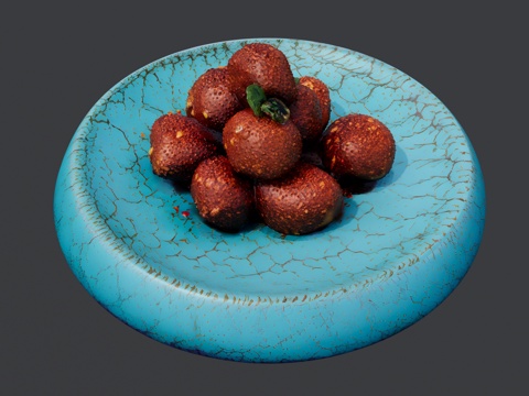 一盘牛肉丸子su模型