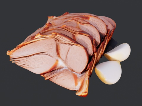 香牛肉切片su模型