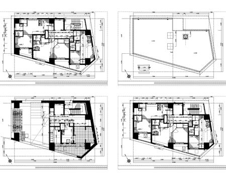 公寓平面图cad施工图