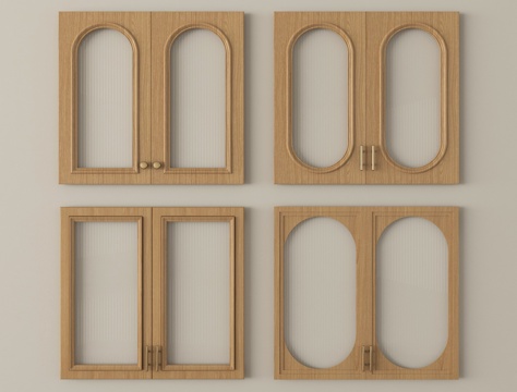 法式中古柜门 玻璃柜门 长虹玻璃柜门su模型