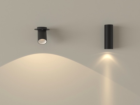 现代壁灯 金属壁灯 氛围灯 阅读灯su模型