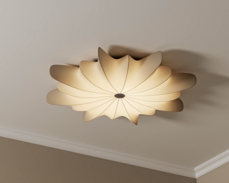 侘寂吸顶灯 法式吸顶灯 卧室吸顶灯 客厅吸顶灯 艺术吸顶灯su模型