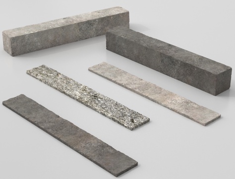 新中式石头 条石 景观条石 景石 条石坐凳su模型