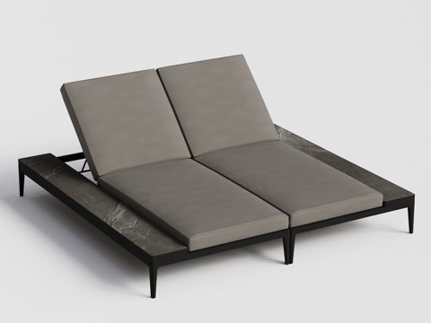 gloster  - 现代沙发 双人躺椅沙发su模型