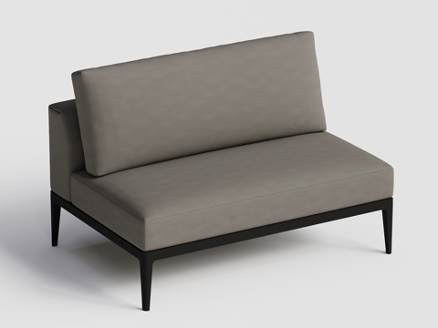 gloster  - 现代沙发 双人沙发su模型