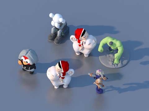  卡通 玩具 摆件 游戏人物 游戏角色 玩具手办3d模型 