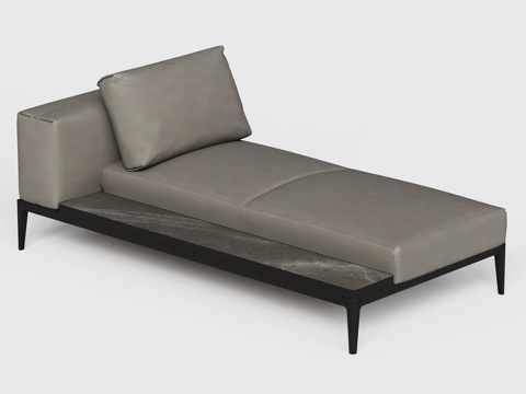 gloster  - 现代沙发 单人沙发 岩板躺椅沙发su模型