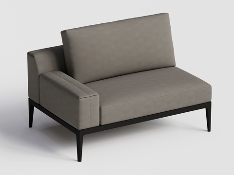 gloster  - 现代沙发 单人沙发su模型