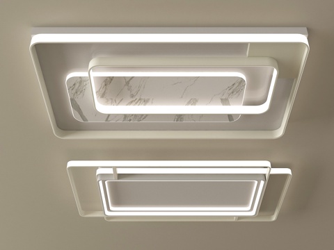 现代吸顶灯组合  客厅吸顶灯su模型