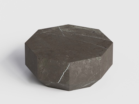 gloster 户外茶几 大理石 八边形茶几su模型su模型