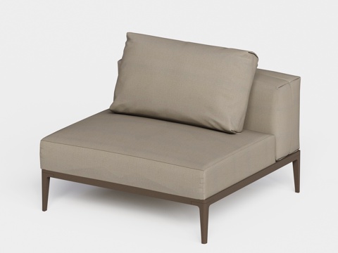 gloster  - 现代沙发 单人沙发su模型