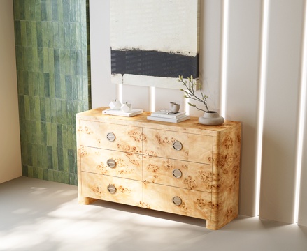 现代中古边柜 现代中古玄关柜 现代中古装饰柜su模型