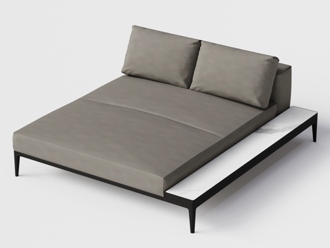 gloster  - 现代沙发 大理石 岩板双人 泳池躺椅沙su模型