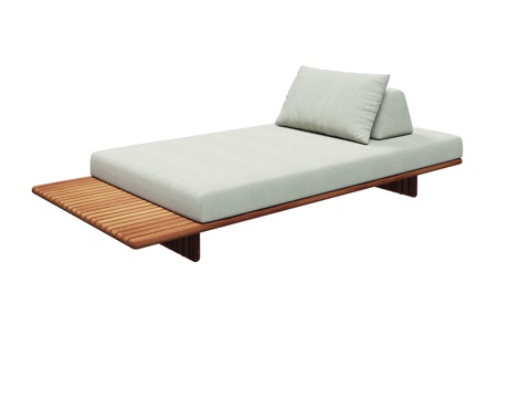 gloster  - 现代户外椅 泳池沙滩躺椅 柚木单人椅su模型su模型