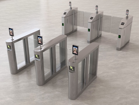  现代门禁 闸机 门禁机 闸门 感应门 门闸3d模型 
